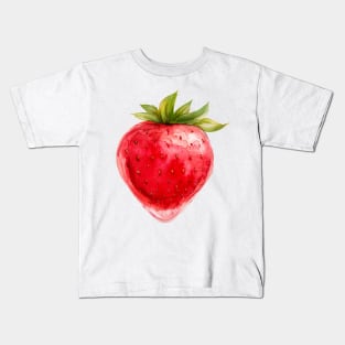 Strawberry Food Art Kids T-Shirt